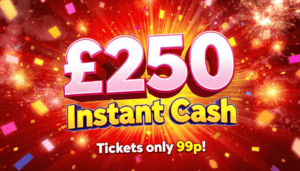 Win £250 instant cash with Prize Pot Pigs, tickets only 99p, enter now!.