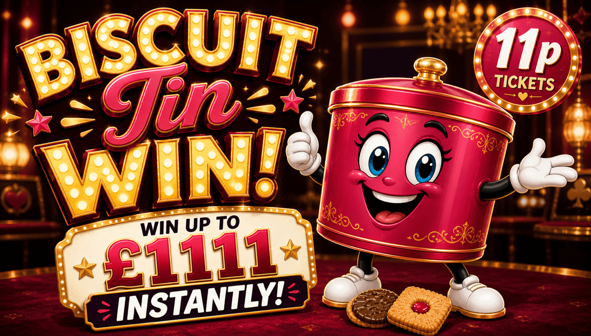 BISCUIT TIN WIN